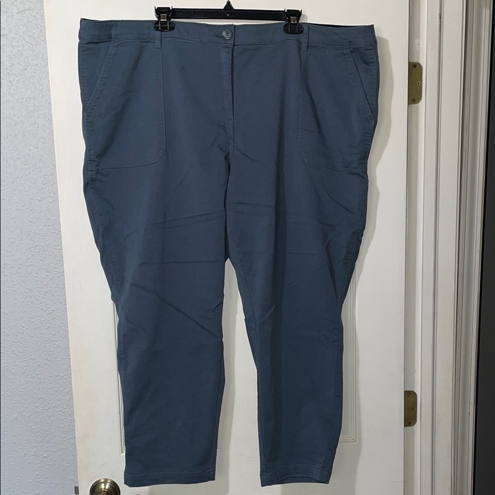 Molly & Isadora Blue Casual Pants Size 26w
